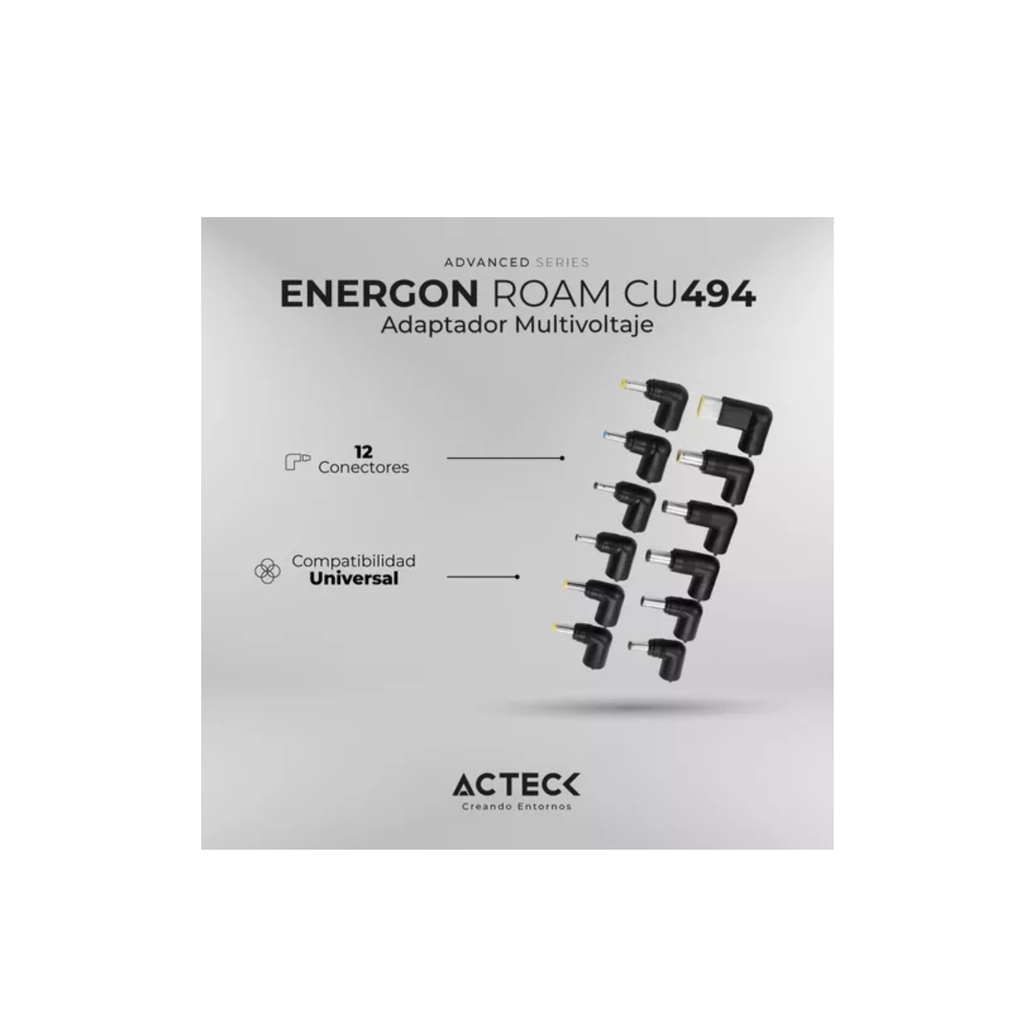 Cargador Universal Para Laptop Energon Roam Cu494 Drop Agregar a favoritos