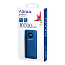 Adata Power Bank Pt100 Bateria Portatil 10000ma Azul Drop