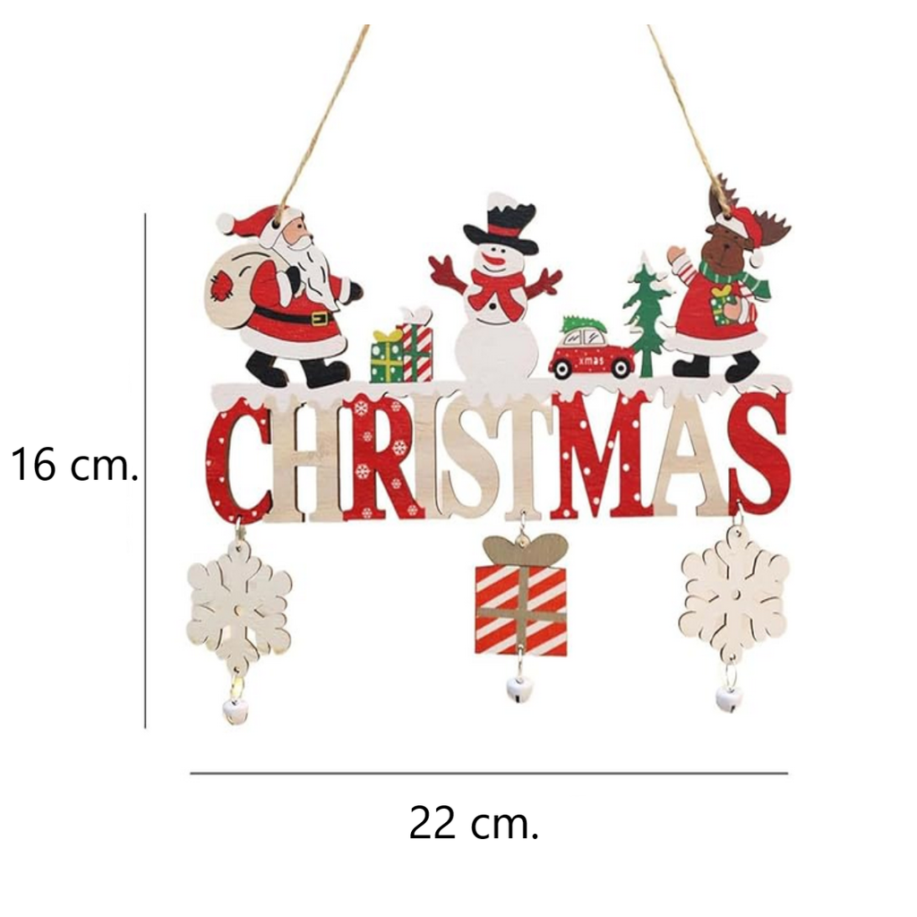 Colgante De Madera Decoración Navideña Christmas