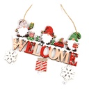 Colgante De Madera Decoración Navideña Welcome