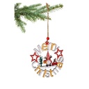 Colgante Redondo Madera Merry Christmas