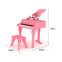 Piano De Cola Infantil Didáctico Con Banco De Madera Drop