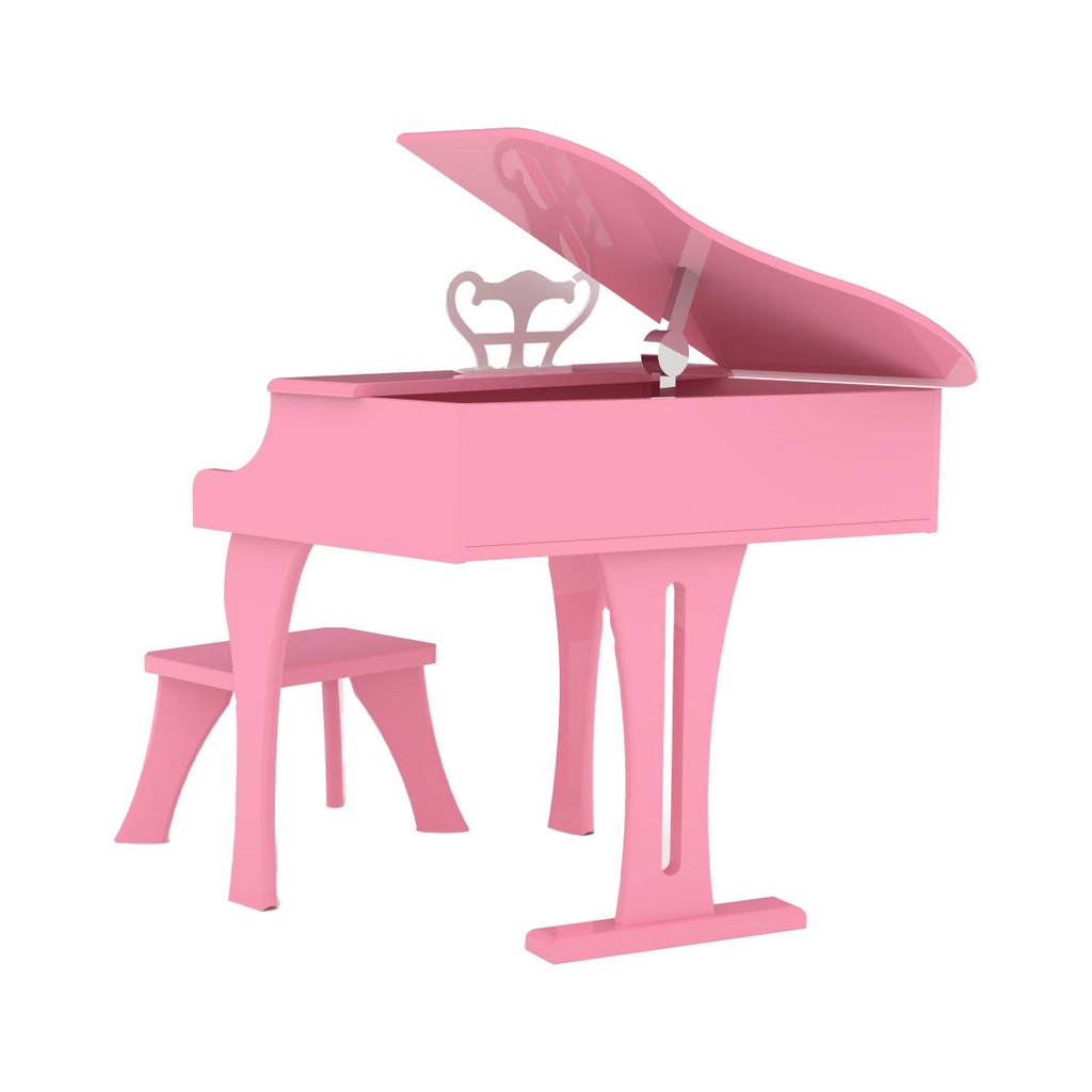 Piano De Cola Infantil Didáctico Con Banco De Madera Drop