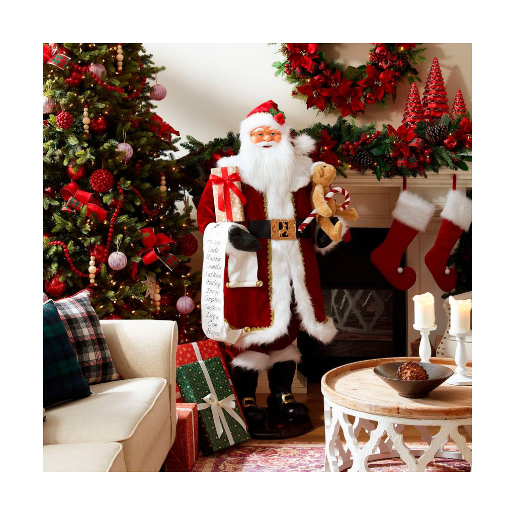 Papa Noel Santa Claus Animado Villancicos 152 Cm Drop