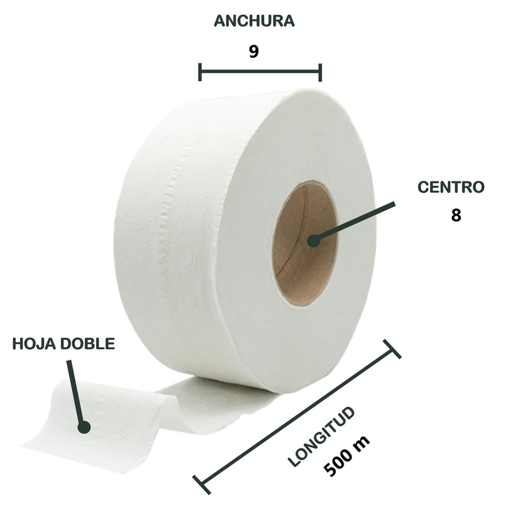 Papel Higiénico Elite 500 Mts P/6 Rollos Drop