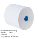 Toalla En Rollo Con Plug Tork Blanca HD 6/180 70017336 Drop