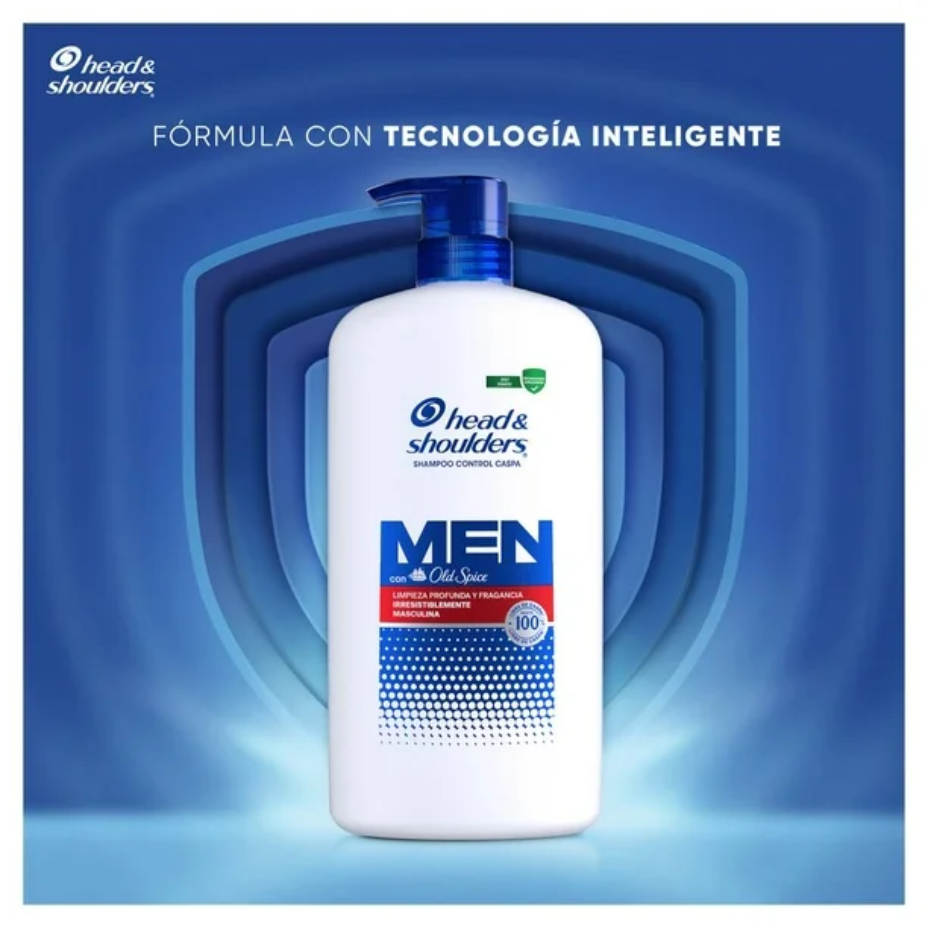 Shampoo Head & Shoulders Men Fragancia Old Spice 1 L Drop
