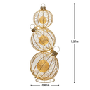 Esferas Navideñas Set De 3 Piezas Doradas Con 720 Luces Drop