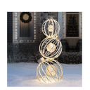 Esferas Navideñas Set De 3 Piezas Doradas Con 720 Luces Drop
