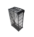Caja De Plástico Negra Capacidad De 25 kilos