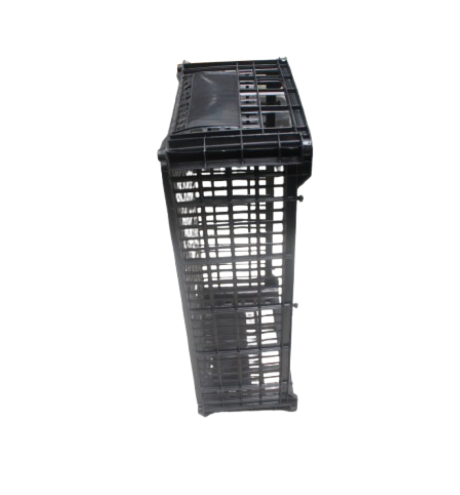 10 Cajas De Plástico Negra Capacidad De 25 Kilos Por Pieza