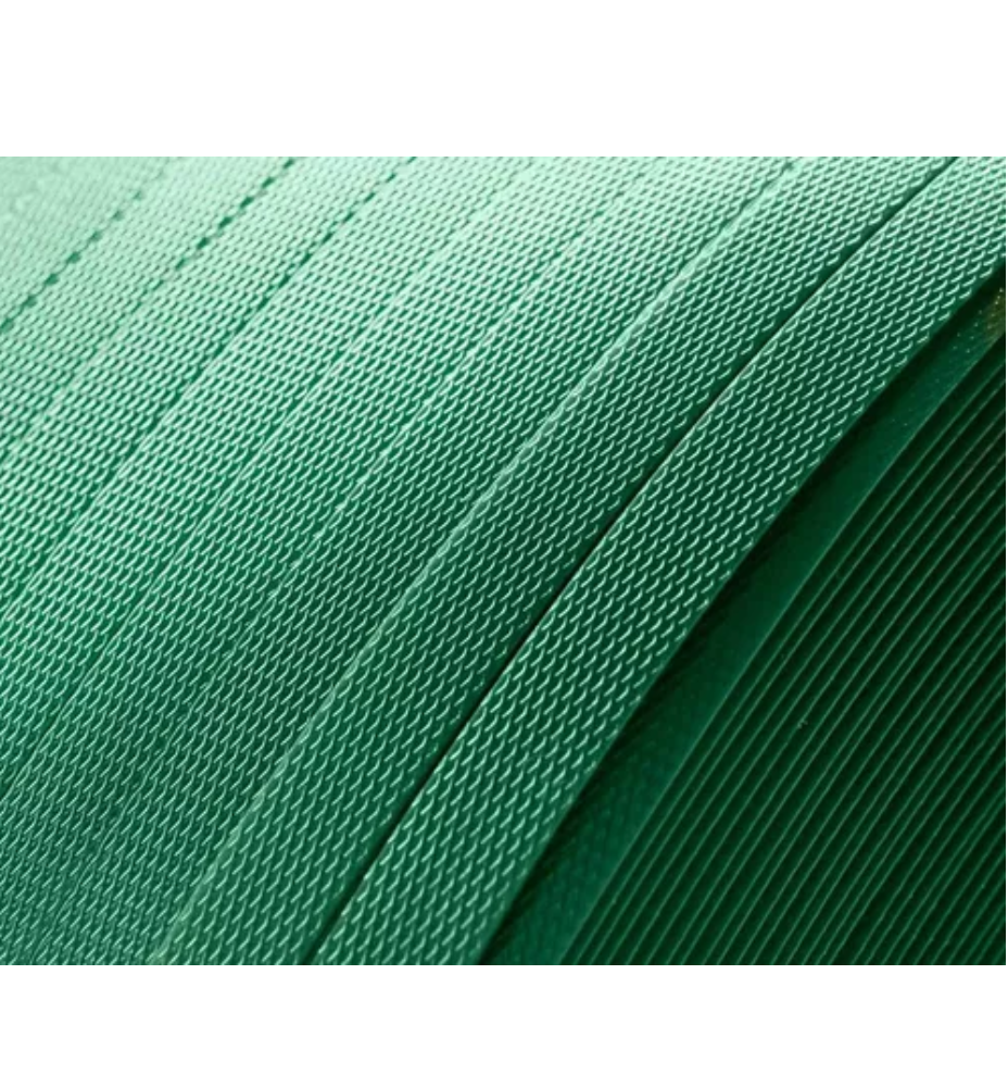 Fleje Plástico Poliéster Verde Moleteado 5/8 1000m