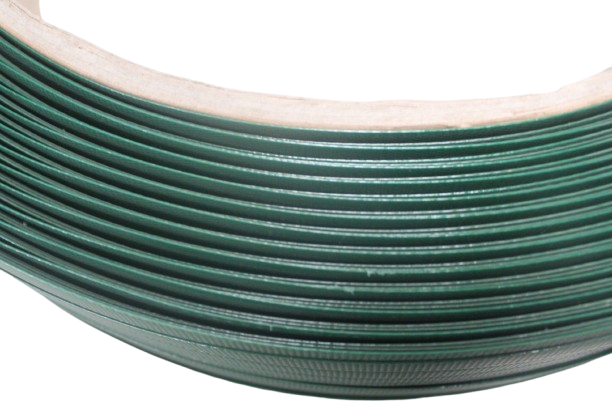 Fleje Plástico Poliéster Verde Moleteado 5/8 1000m