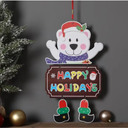 Adorno De Navidad De Oso Colgante Navideño