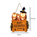 Letrero De Madera Feliz Halloween, Calabazas