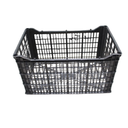 Caja De Plástico Negra Capacidad De 25 Kilos Reciclada CJA-1