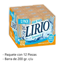 Jabón en Barra Lirio Clásico 12 Piezas de 400 g. Drop
