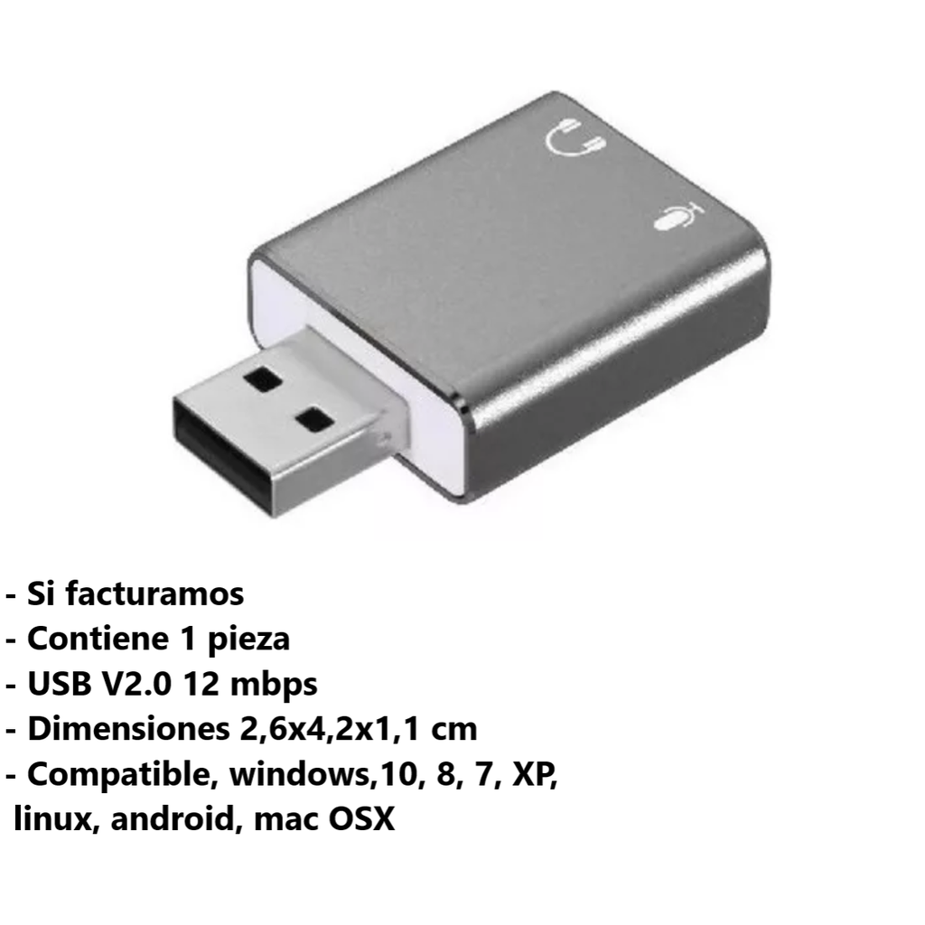 Convertidor Brobotix Usb A Audio 7.1 263571 Metálico Drop