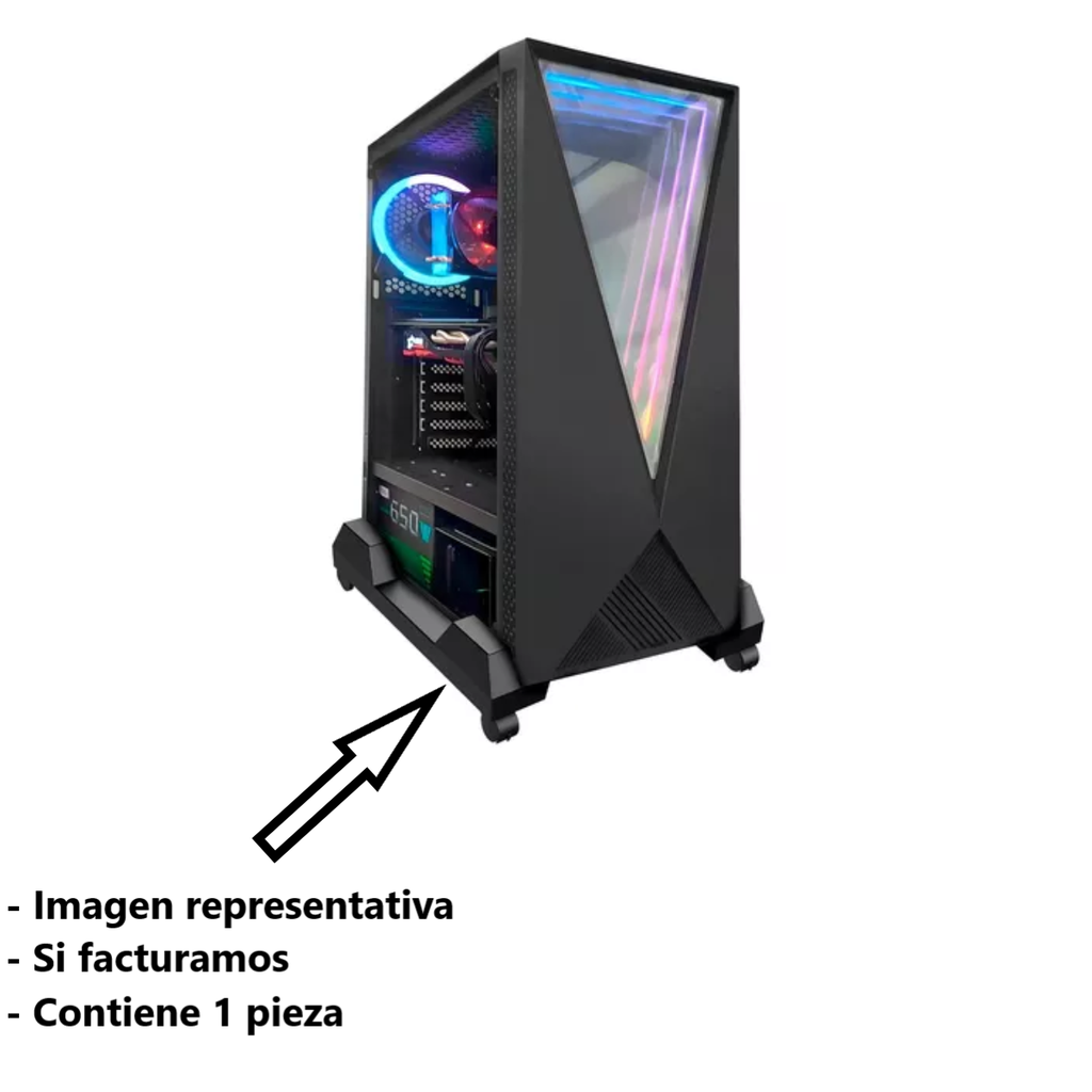 Soporte Para CPU Brobotix Ajustable De Plástico Negro Drop