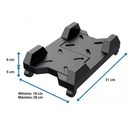 Soporte Para CPU Brobotix Ajustable De Plástico Negro Drop