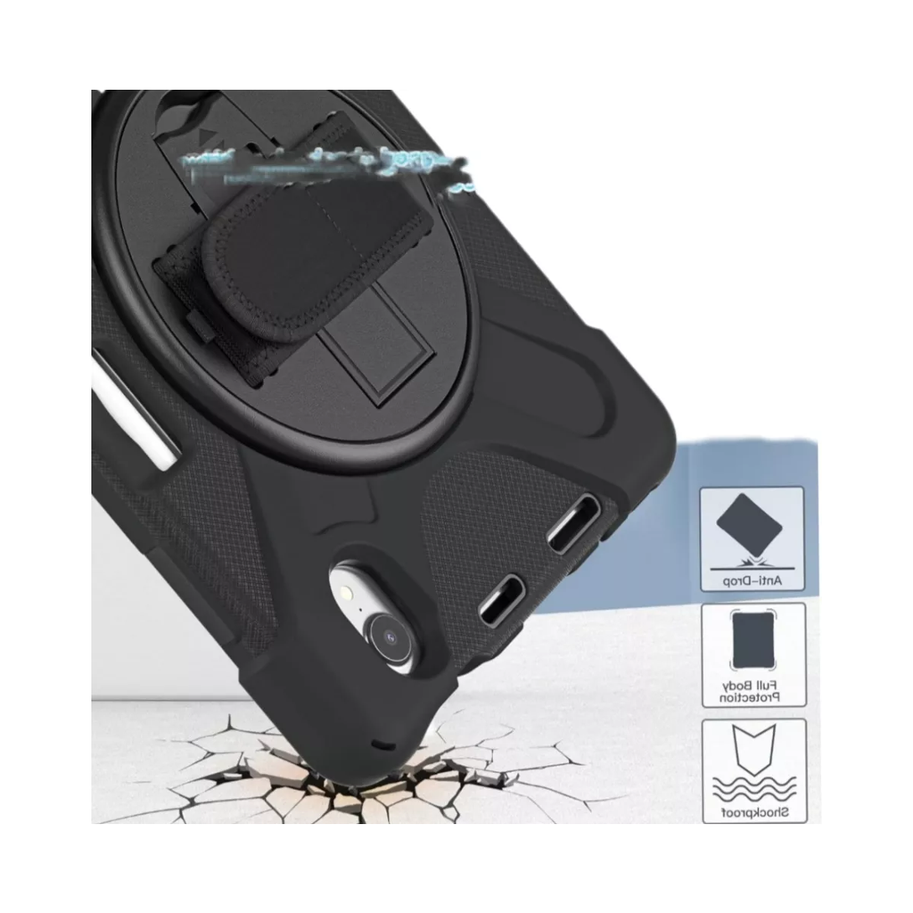 Funda Para Ipad 10.9 10ma Uso Rudo Con Correa Giro 360º Drop