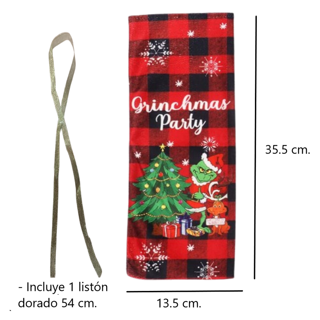 Funda Para Botella De Vino Grinch Cuadros