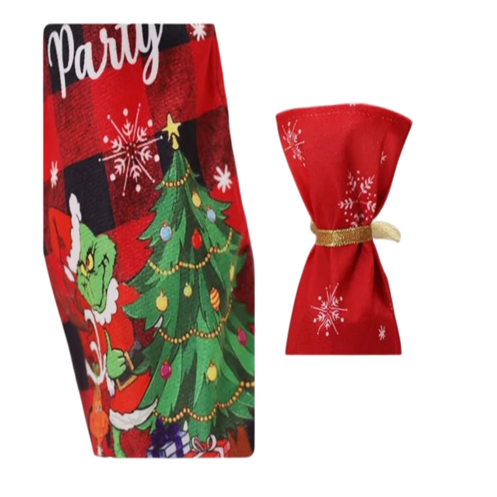 Funda Para Botella De Vino Grinch Rojo