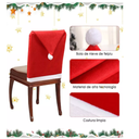 Funda Para Silla Gorro De Santa 6 Pzas.