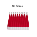 Gorritos Santa Navideño Porta Cubiertos C/10 Pzas.