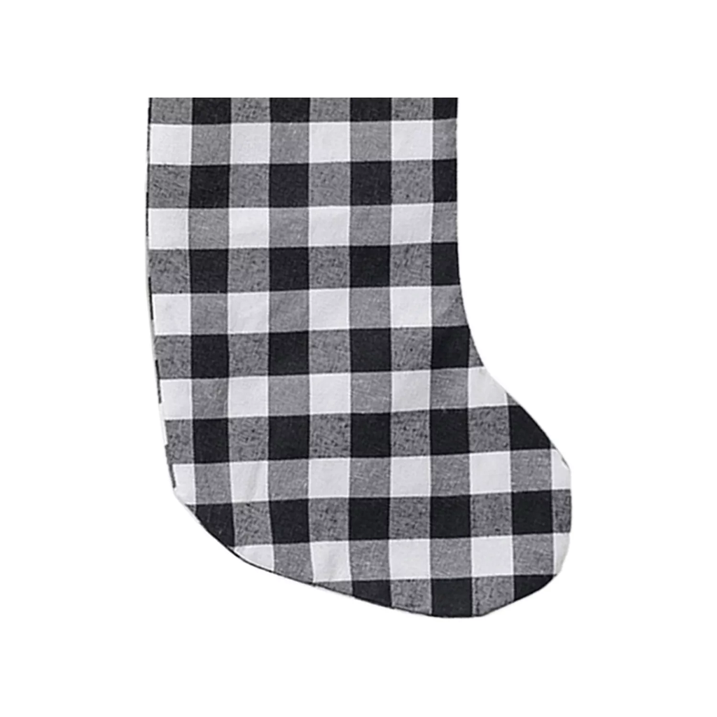 Bota De Navidad Colgante Diseño De Cuadros