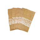 Porta Cubiertos Natural Hessian Burlap 5 Piezas
