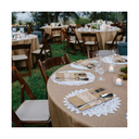 Porta Cubiertos Natural Hessian Burlap 5 Piezas