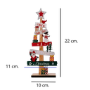 Pino De Madera Para Escritorio Adorno Navideño Santa