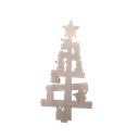 Pino De Madera Para Escritorio Adorno Navideño Santa