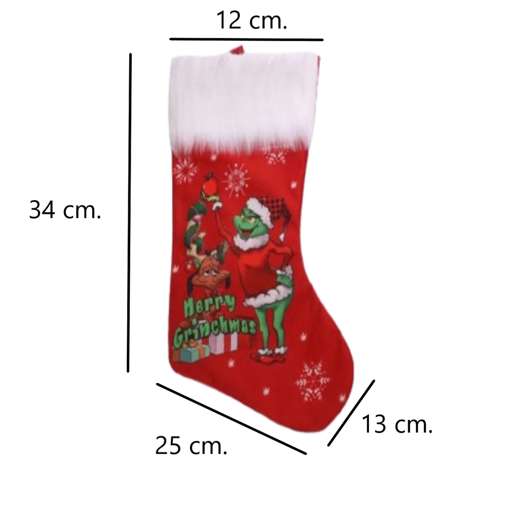 Bota Navideña Del Grinch Para Fiestas De Navidad 2