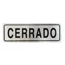 Letrero De Aluminio Cerrado SP00038