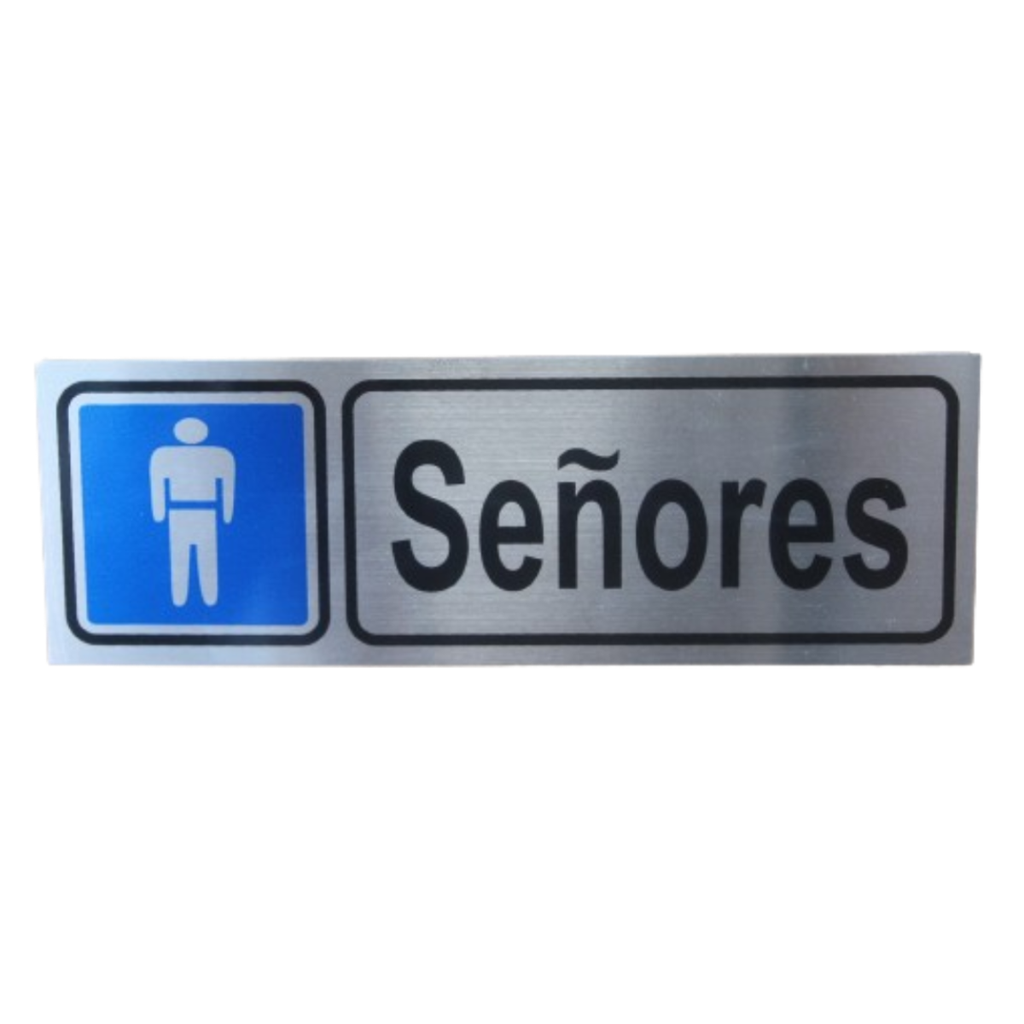 Letrero De Aluminio Para Baños