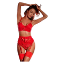 Coordinado G-String Super Sexy Con Liguer! Rojo