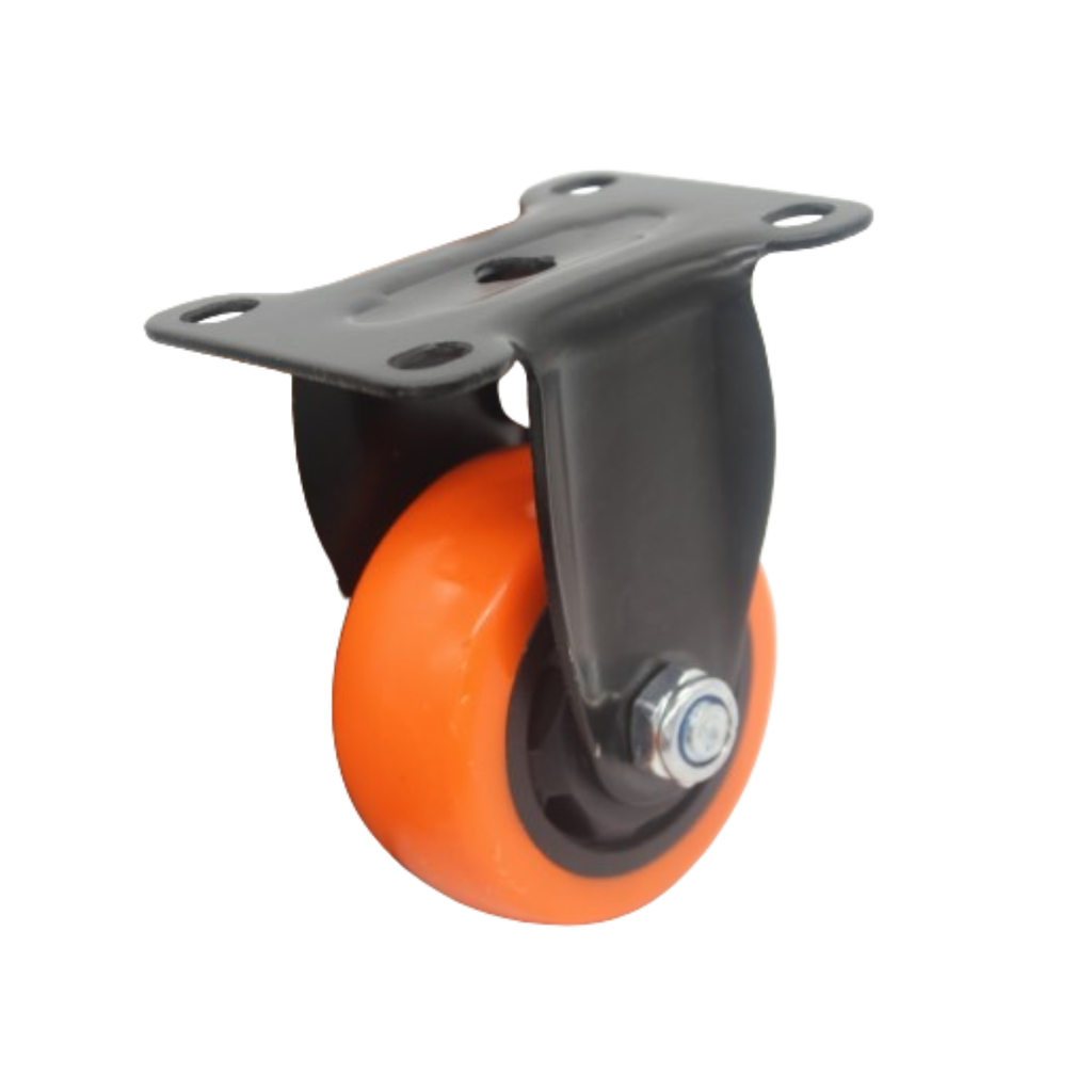 Rodaja Llanta De PVC Fija Con Placa Acero RCH-07