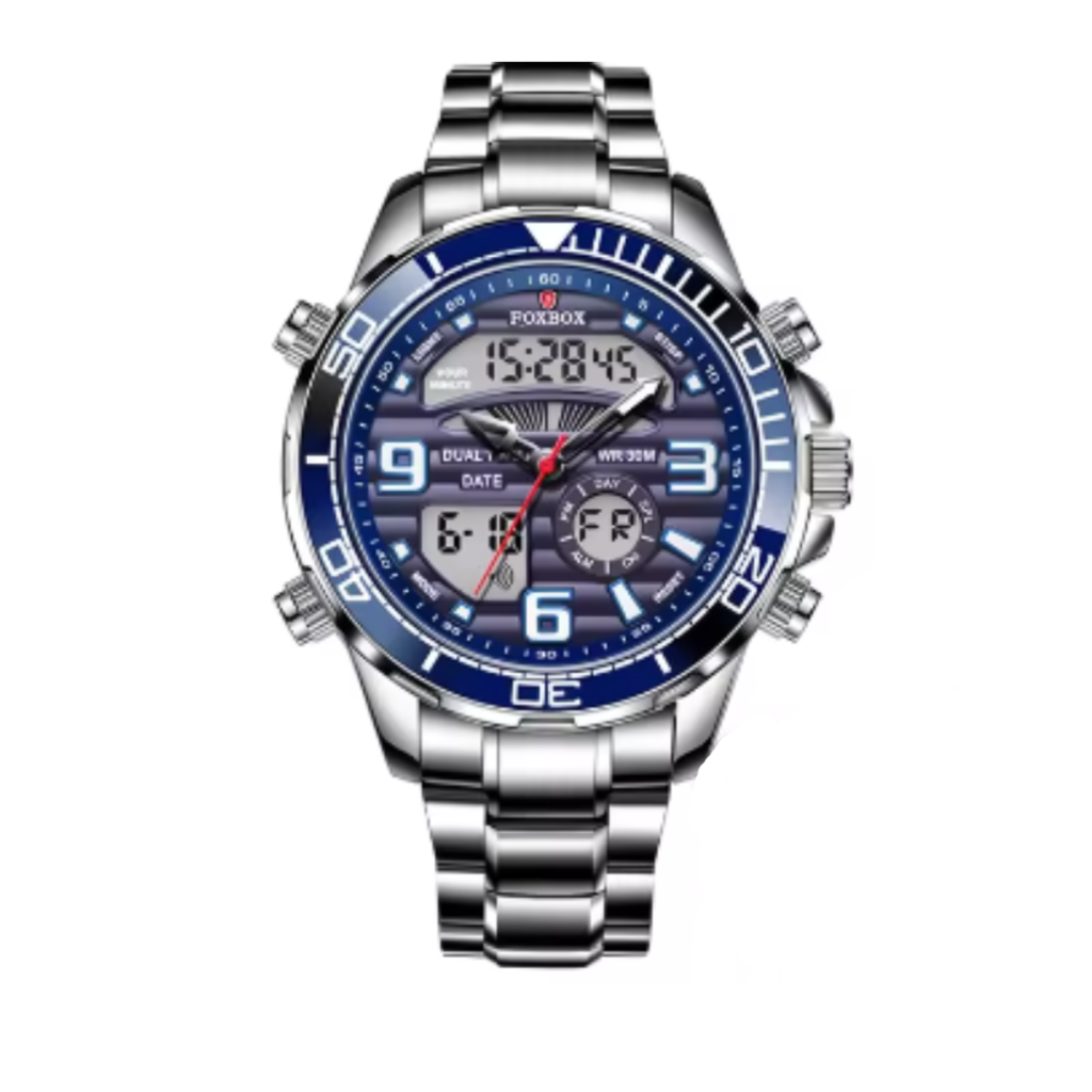 Reloj De Pulsera De Cuarzo Deportivo Cronógrafo Digital De Lujo