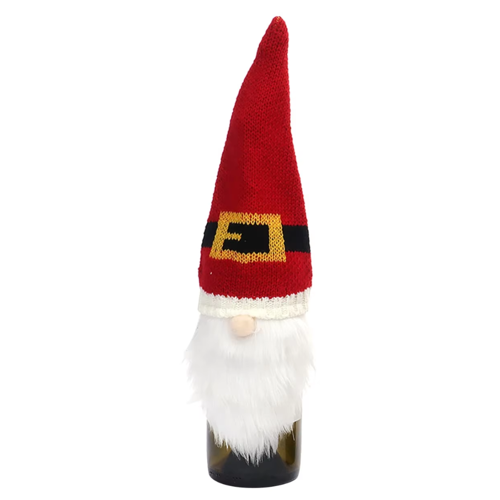 Funda Para Botella De Vino Decoración Navideña Santa