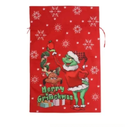 Costal Navideño Tipo Morral Para Regalos Merry Grinchmas