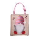 Bolsa De Regalo Navideña Decorativa Gnomo Notas Musicales