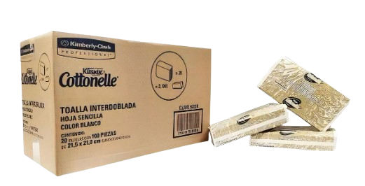 Toalla Inter. Kleenex Cottonelle 20/100 92230 Drop
