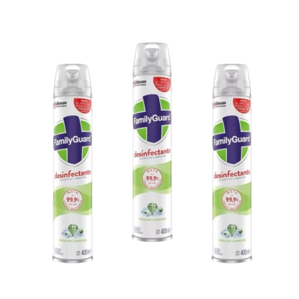 Desinfectante Family Guard Frescura Campestre 400 Ml. 12 Pzas. Drop