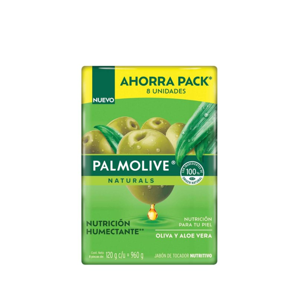 Jabón De Tocador Palmolive Oliva Y Aloe 150g 8 P/z Drop