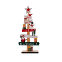 Pino De Madera Para Escritorio Adorno Navideño Santa