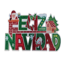Letrero Colgante Decorativo Feliz Navidad Drop