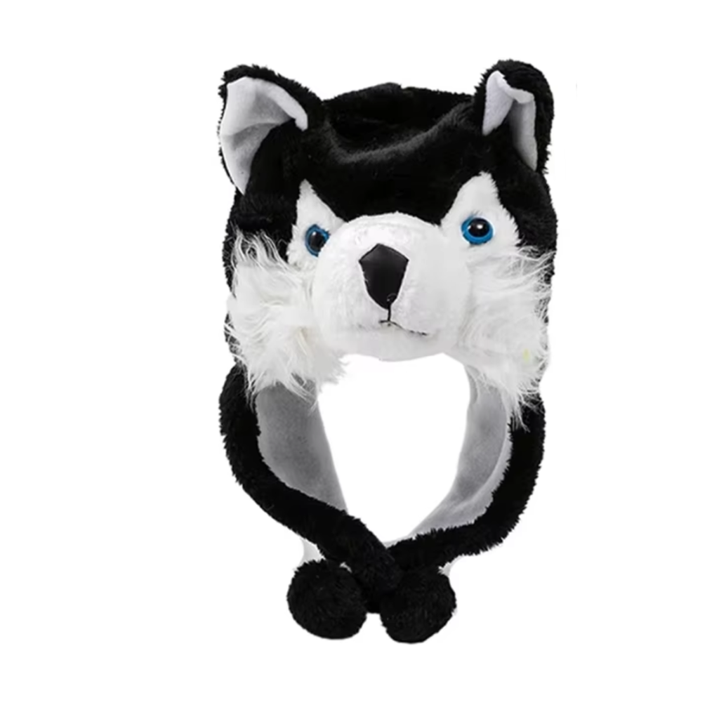 Gorro De Felpa Para Frio De Lobo Para Niños Y Adultos