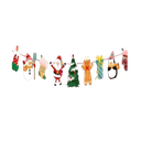 Banderines Con Diseño De Figuras Navideñas